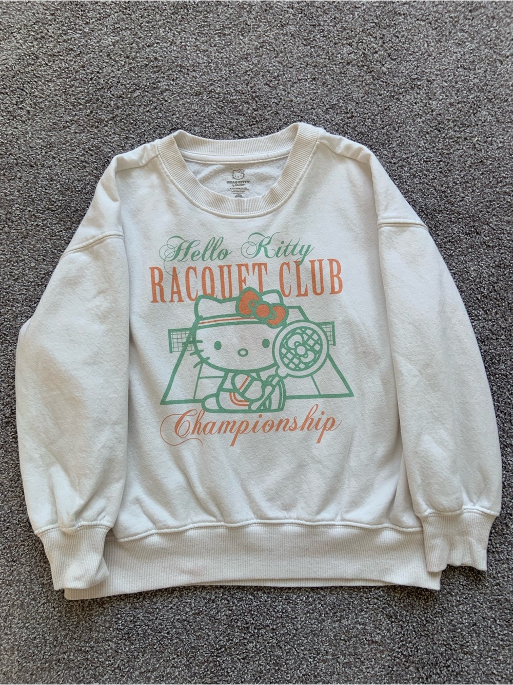 Hello Kitty Kids' White Racquet Club Sweatshirt